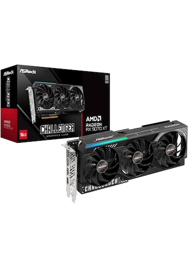 Asrock Amd Radeon Rx 9070 Xt Challenger Triple Fan 16gb Gddr6