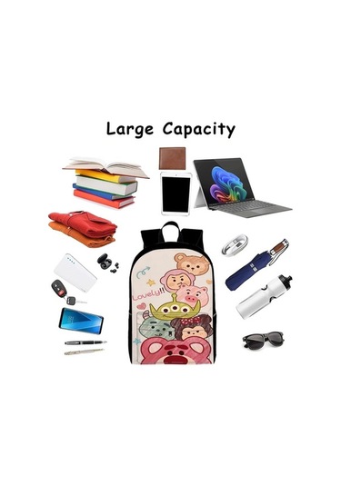 Trendooze Ve Siyah Siyah Sırt Seyahat, Organizasyon Kılıfı Kawaii Karikatür, İş, İçin Gençler Dizüstü Çoklu Çantası, Bölmeleri, Bilgisayar Abd27 15.6 Ni Siyah