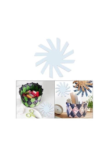 Suntek Şeffaf Saklama Sepeti Şablonu Dıy Kesme Ev Dikiş 15-inç