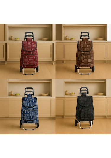 Vadi Su Geçirmez Çantalı Katlanabilir Alüminyum Pazar Arabası