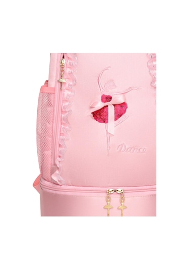 Suntek Bale Çantası Spor Yüzme Seyahat Jimnastik Için Sevimli Nakış Pembe