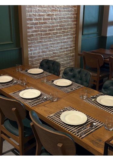 Eveda Bambu 6'lı Amerikan Servis 30x42 Cm Çok Renkli