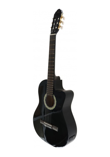 Almira Mg917ce-bk Elektro Klasik Gitar - Siyah Orta Seviye - Cut