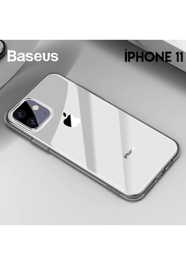 More TR Baseus Simplicity Series iPhone 11 6.1inch（2019） Şeffaf Gel Silikon Kılıf - şeffaf