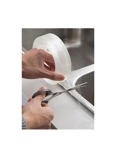 Şeffaf Süper Güçlü Yapıştırıcı Su Sızdırmaz Küvet Lavabo Klozet Banyo Mutfak Kenar Bant Küf Önleyici 2 M