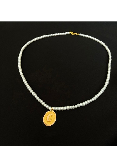Nezihhan 14 Ayar 0.45 Gram C Harfli İncili Kolye