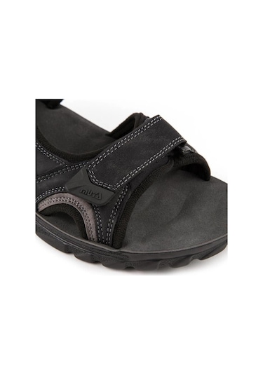 Muya Taurus 31322-001 Anatomik Taban Cırtlı Erkek Sandalet Siyah 40-45 001