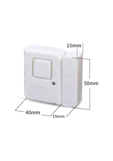 Sones Kapı Manyetik Kablosuz Zil Kapı Ve Pencere Alarmları Güçlü Yapışkanlı Wolfproof Hırsızlık Önleyici Alarmlar Beyaz