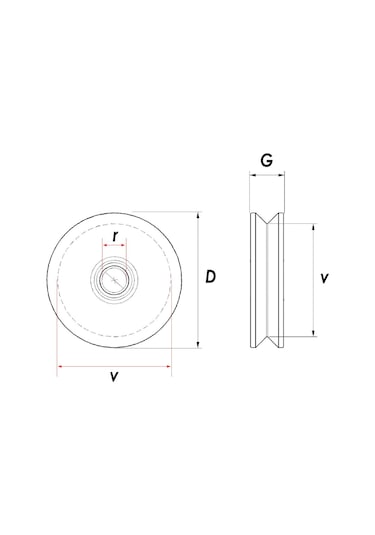 Rm060 Tablasız Kepsiz Ray Makarası 60 Mm