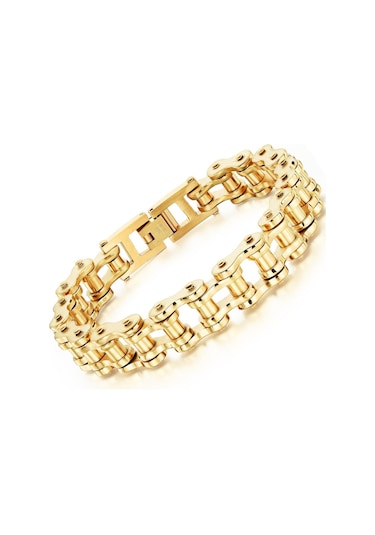 Altın Opk Moda Erkek Bileklik Paslanmaz Çelik Bileklik 20cm