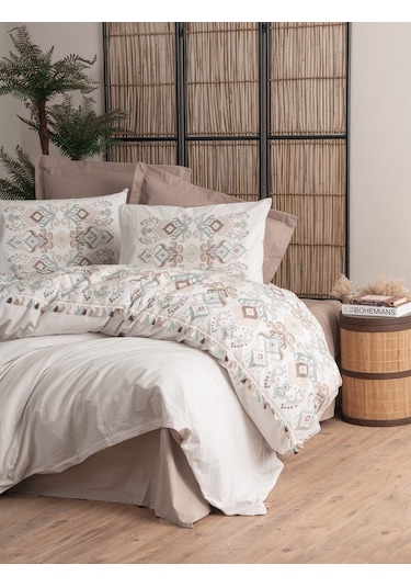 Cotton Box Candy Çift Kişilik Nevresim Takımı Asilo Kahve Kahverengi