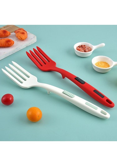 Youtek Siyah Silikon Mutfak Çatalı - Çok Amaçlı Modern Tasarım, Dayanıklı Malzeme İle Yemek Hazırlama Ve Servis İçin Diğer