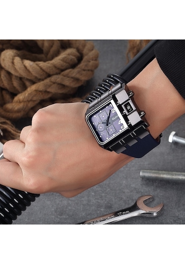 Sones Skmeı 9286 Açık Hava Sporları Çok Fonksiyonlu Erkek Su Geçirmez Kuvars Saat Kahve