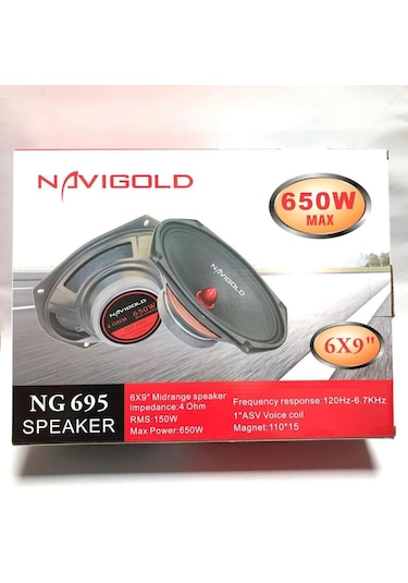 Navigold Ng-695 650W 6X9 Oval Midrange Hoparlör 2 Adet