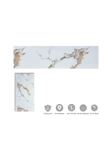 Alternatif Kaplama Uv Pvc Mermer Panel Elegant1 Adet 60x120cm Ev Ofis Otel Duvar Kaplama Paneli