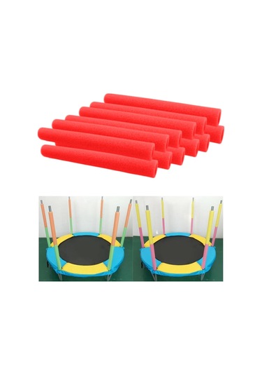 Suntek 12 Adet Trampolin Direği Köpük Kovanları Kırmızı