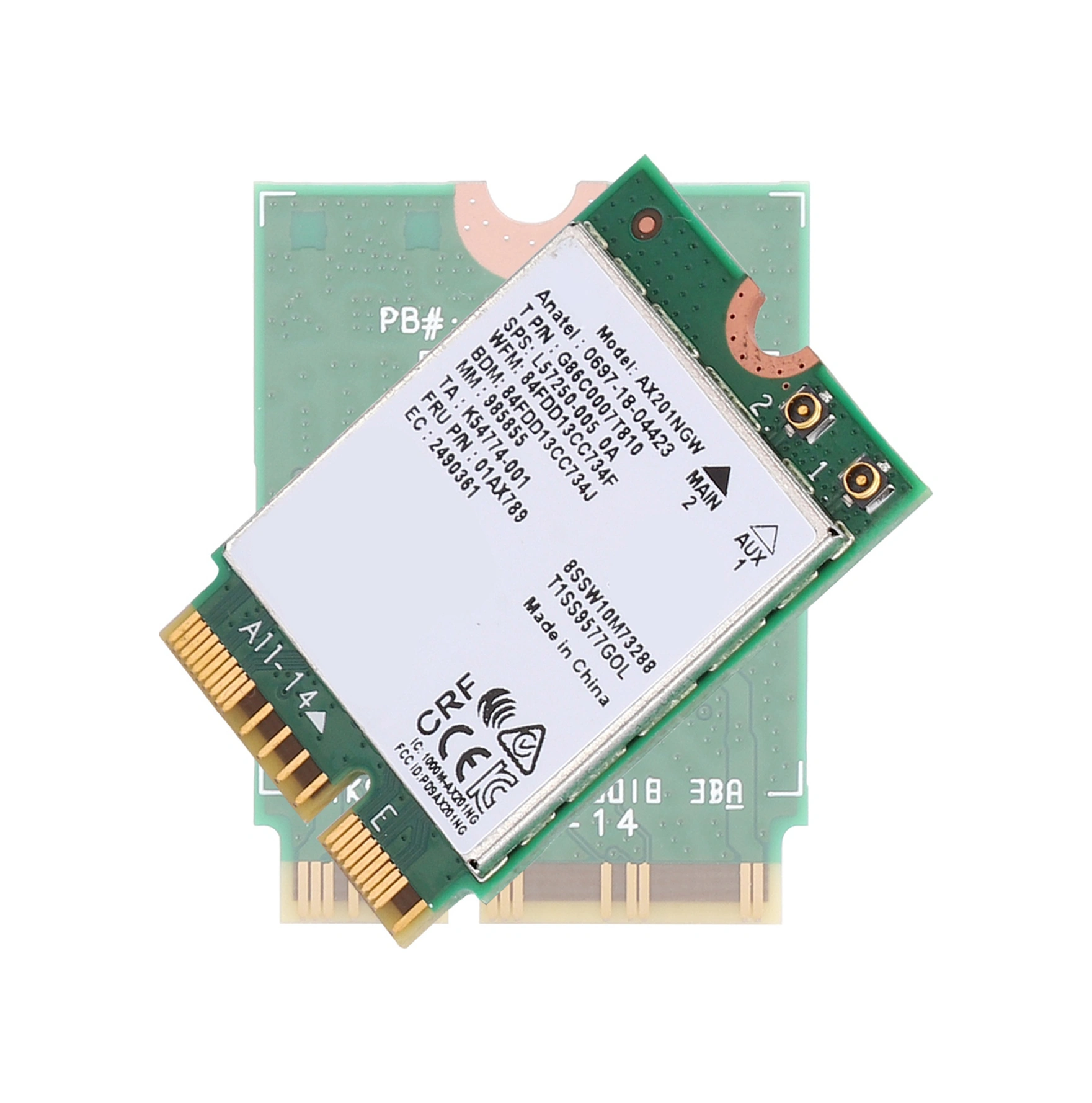 Xiyyadms Ax201ngw M.2 Cnvio2 Wifi6 Ağ Kartı, 2.4gbps 5ghz 160mhz , 574mbps 2.4ghz , Bluetooth 5.0, Mu-mımo, Sadece Windows 10 X64