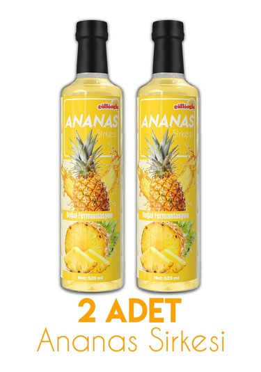Güllüoğlu Ananas Sirkesi X 2 Adet 525ml