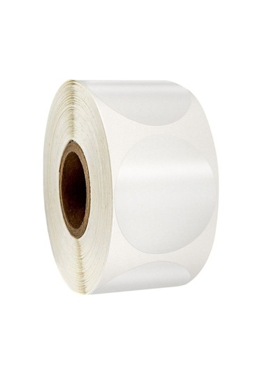 1500 Adet - 30MM X 30MM Pp Şeffaf Oval Etiket 30 MM 3 CM 1500 Adet
