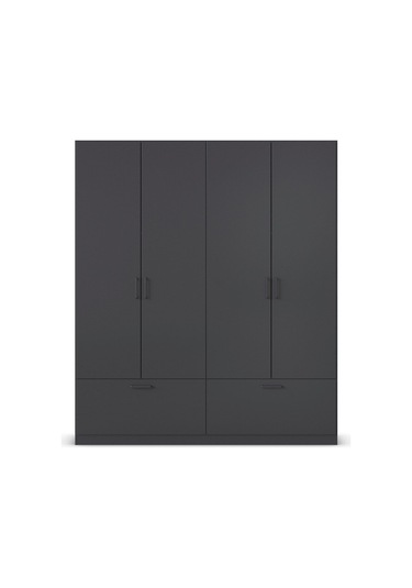 Alev Giyinme Dolabı - Çok Amaçlı Dolap - Gardırop 180 Cm-4 Kapaklı-2 Çekmeceli