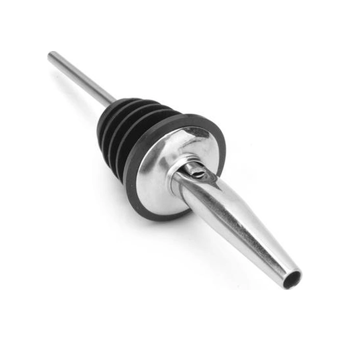 1 Adet Paslanmaz Çelik Viski Likör Şarap Şişesi Pourer Cap Borulu Stoper Ağız Dağıtıcı Barmen Mutfak Aletleri Bar Aksesuarları Şarap Pounders