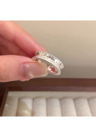 Kadınlar İçin Özel Olarak Tasarlanmış Benzersiz Düz Bantlı Yüzük No.13 Çok Renkli