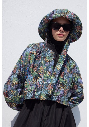 Manuka Bağlamalı Bucket Şapka Tıny Flower Çok Renkli