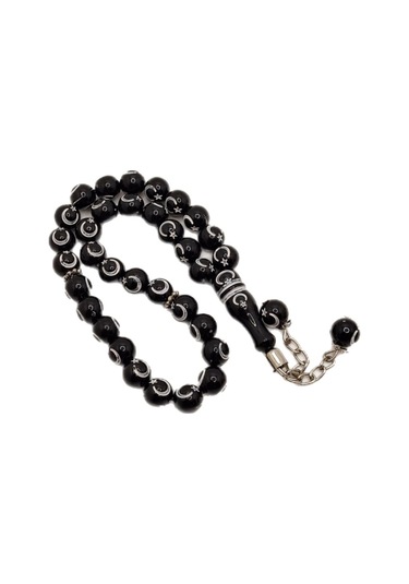 Han Ticarethane Ay Yıldız Desenli Siyah Tesbih