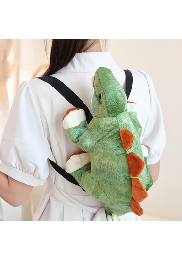 Suntek Dinozor Sırt Çantası Hediye Peluş Oyuncak Parti Açık Yeşil