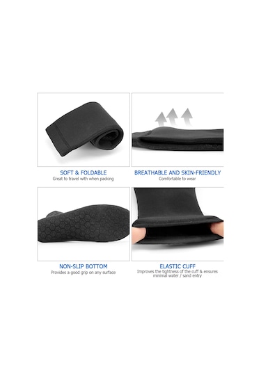 Suofeng Neopren Dalış Çorapları - Sıcak Tutan, Kaymayan Tabanlı, Hızlı Kuruyan Su Sporları Ve Ev Terliği Çok Renkli