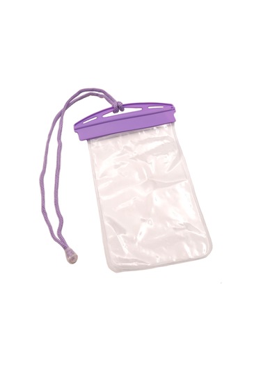 Tüm Telefonlara Uyumlu, Su Geçirmez, Telefon Kılıfı, Askılı Kılıf, Su Altı Kabı, Mor