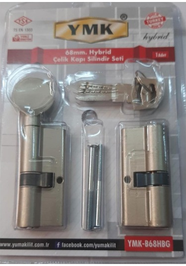 Ymk 68 Mm Çelik Kapı Silindir Seti - İkiz Barel
