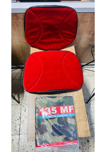 Massey Ferguson 135 Asgari Branda Ve Düz Kırmızı Koltuk Kılıfı