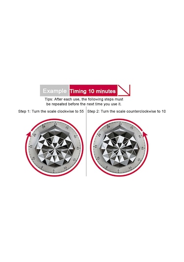 Epalace Mekanik Mutfak Zamanlayıcı Timer Elmas Kesim Thr299
