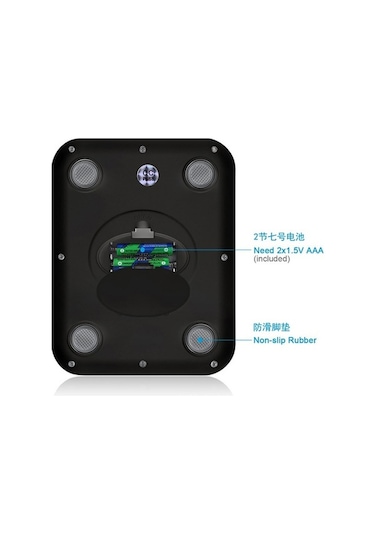 Besthome1 Ev Kullanıma Uygun Şarjlı Paslanmaz Terazi, 5kg/1g Hassas, Küçük Boy, Siyah/kahve Taraflı Çok Renkli