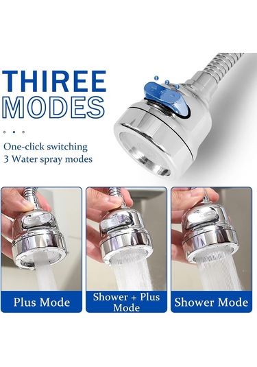 Dr.pedi Mutfak Bataryası Püskürtücü Eklentisi 360 Gümüş