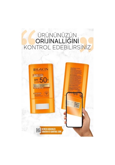 Bioxcin Sun Care Stick SPF 50 Hassas Bölgeler İçin Yüksek Korumalı Güneş KremiDry Touch, Mat