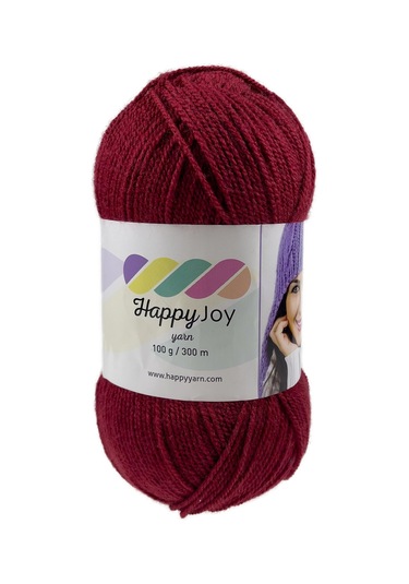 Kürkçü Han Happy Joy 100gr 300m El Örgü İpi Kırmızı Hj093