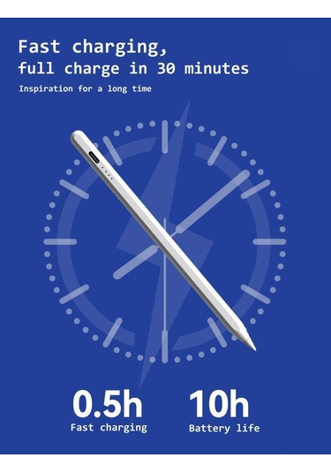 Yaozixa Kırmızı İpad Akıllı Kalem, Type-c Şarjlı, Manyetik Tutma, Dokunmatik Ekran Uyumlu, 2 Adet Yerine Konulabilir Uç İle  Pencil Uyumludur