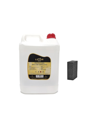 Luxor Kimya Profesyonel Cam Yüzey Temizleyici 5 Litre Süngerli