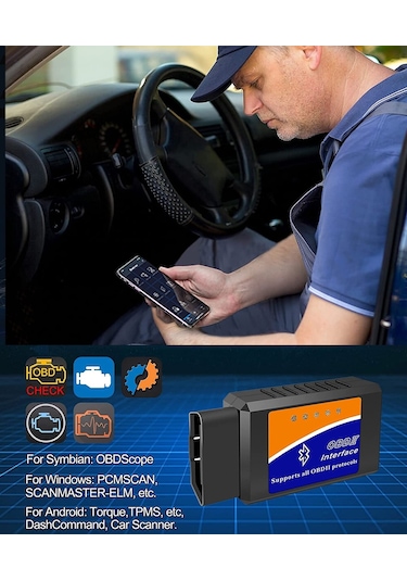 OBD II 1.5V Bluetooth Pıc18f25k80 Renault Peyren-ddt4all-Carista 6.3