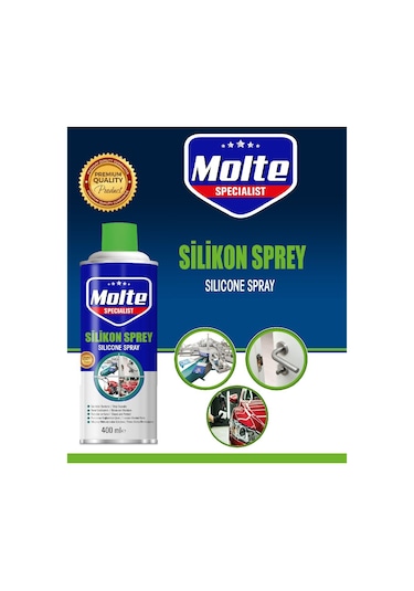 Molte Silikon Kalıp Ayırıcı Otomotiv Koşu Bandı Yağlama Sprey 400 ML