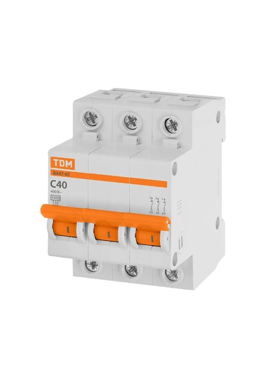 Tdmelectric Otomatik Şalter Modüler 3 Kutuplu 40a Tip C 272789222