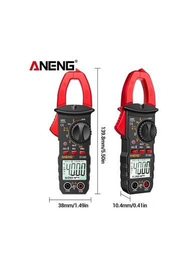 Pazly 4000 Ölçüm Dijital Pensampermetre: Ac/dc Voltaj, Akım, Direnç, Kapasite, Ncv, Veri Saklama, Otomatik Menzil