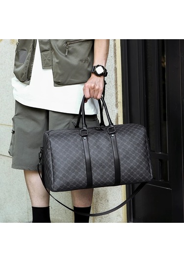 Wholesale11 Erkek Siyah Seyahat Çantası Büyük Kapasiteli İş Siyah