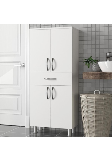 Dekorister Arizona 4 Kapaklı 1 Çekmece Çok Amaçlı Dolap Çok Renkli