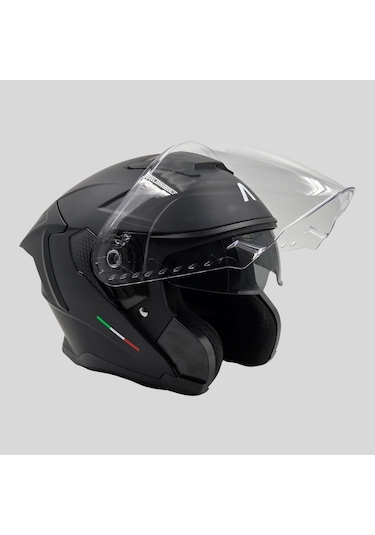 Arwic AR836 Skystar Yarım Ece-R 22.06 Motosiklet Kaskı Siyah