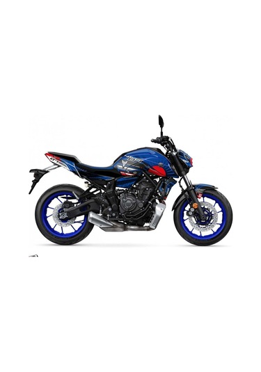 Mt-07 2020-2023 Mavi Japan Full Body Kit Sticker Set Çok Renkli