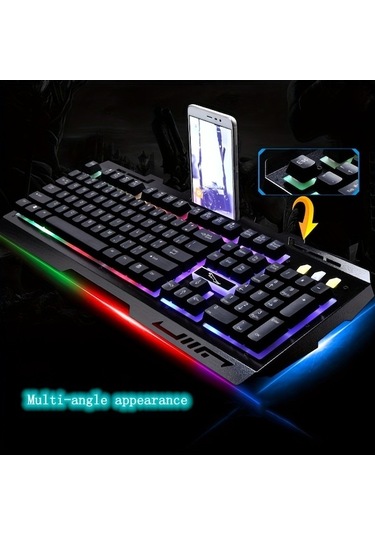 Fastbuy G700 Kablolu Klavye Dizüstü Metal Standı Oyun Klavyesi