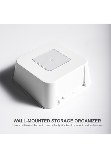 Leezsing Duvara Monte Pamuklu Çubuk Saklama Kutusu Saklama Düzenleyici Makyaj Pedleri Saklama Kutusu Banyo Düzenleyici Ev Dekoru Mutfak Banyo Ofis